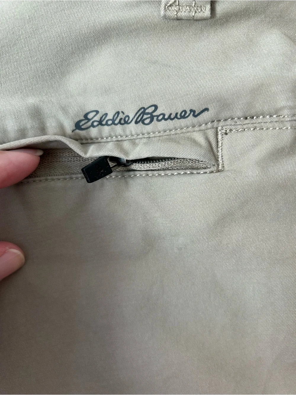 Eddie Bauer Men's Flat-Front Khaki Shorts